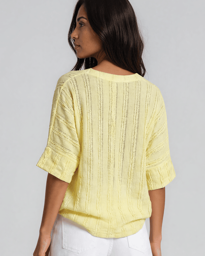 Laurel Textured Top - Yellow