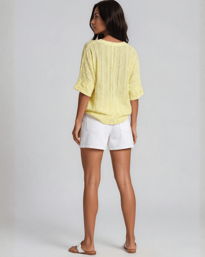 Laurel Textured Top - Yellow