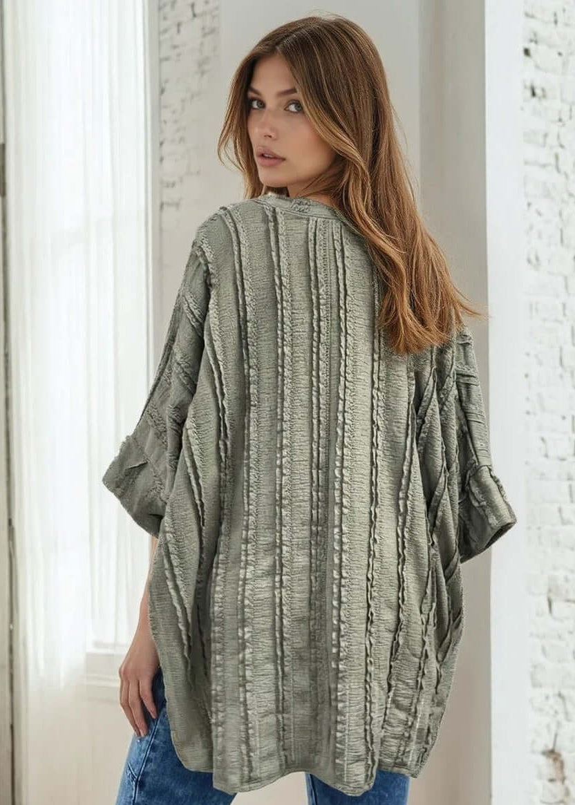 Laurel Textured Top - Sage