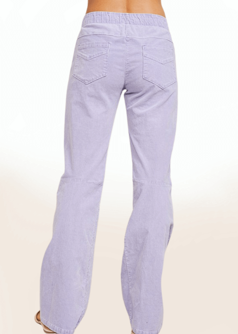 Lavender Cotton Corduroy Pants Made in USA