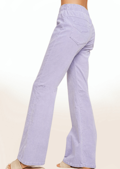 Lavender Cotton Corduroy Pants Made in USA