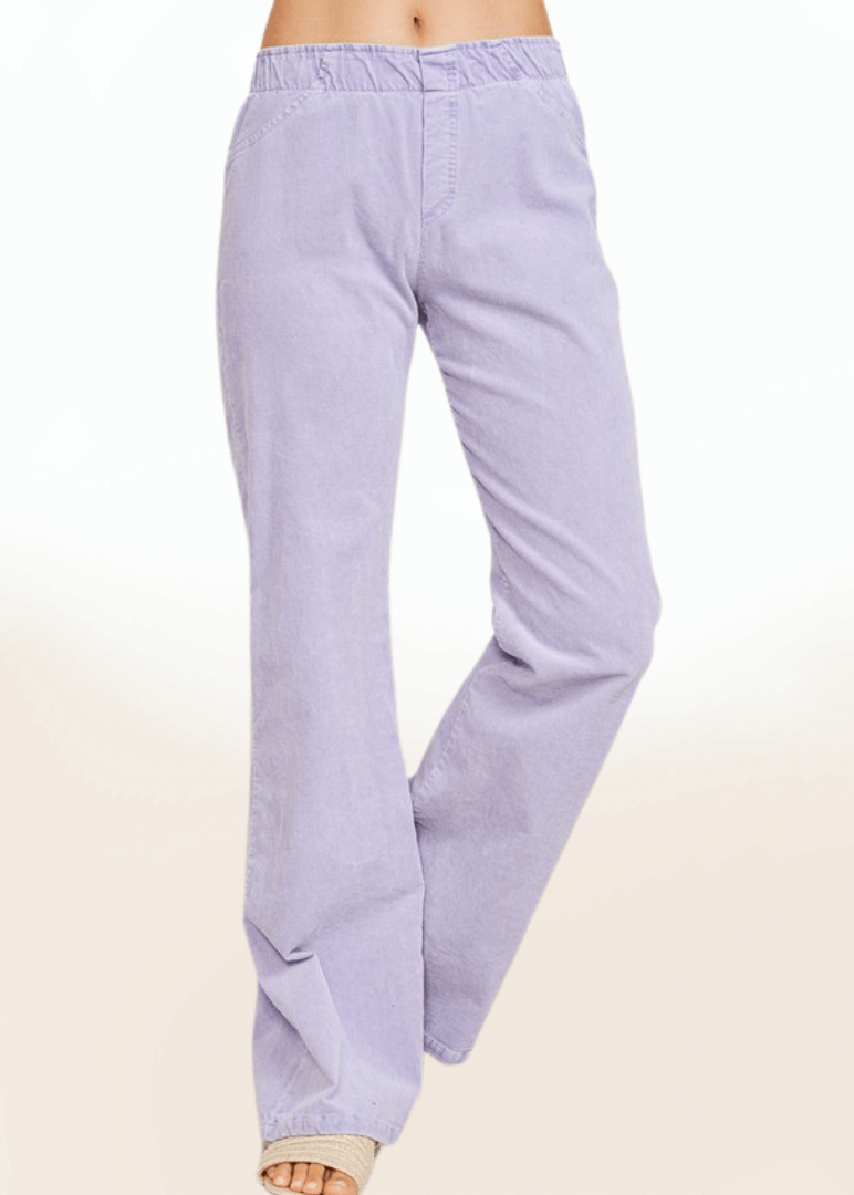 Lavender Cotton Corduroy Pants Made in USA