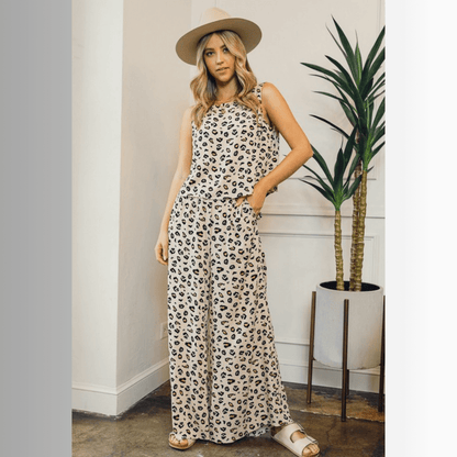 Super Cute Animal Print Casual Pants Set - Clearance Final Sale