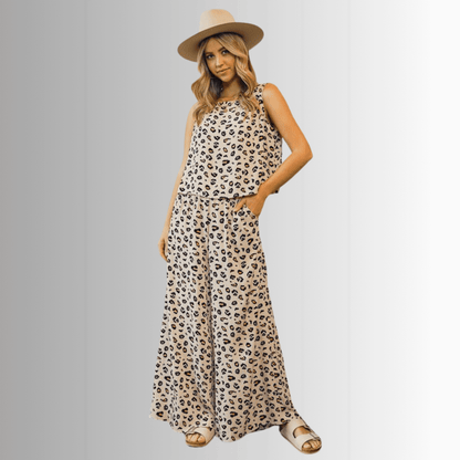 Super Cute Animal Print Casual Pants Set - Clearance Final Sale