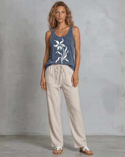 Lily Whisper Tank Top | White