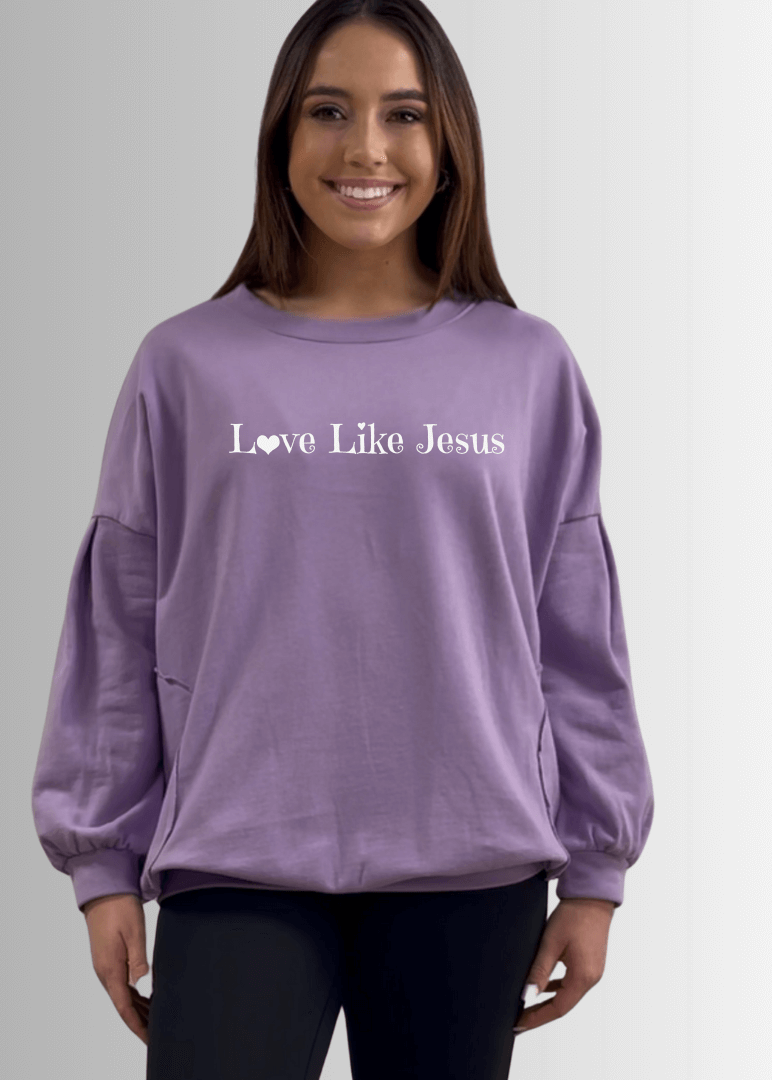 Love Like Jesus Pocket Sweatshirt Made in USA