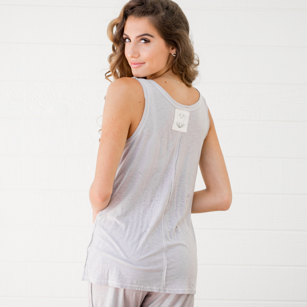Sleepaholik "Love to Nap" Lounge Tank Top - Clearance Final Sale