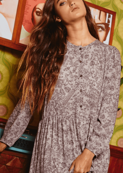 Daniella Floral Tiered Midi Dress- CLEARANCE FINAL SALE