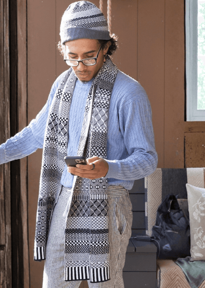 Midnight Knitted Scarf Made in USA Solmate