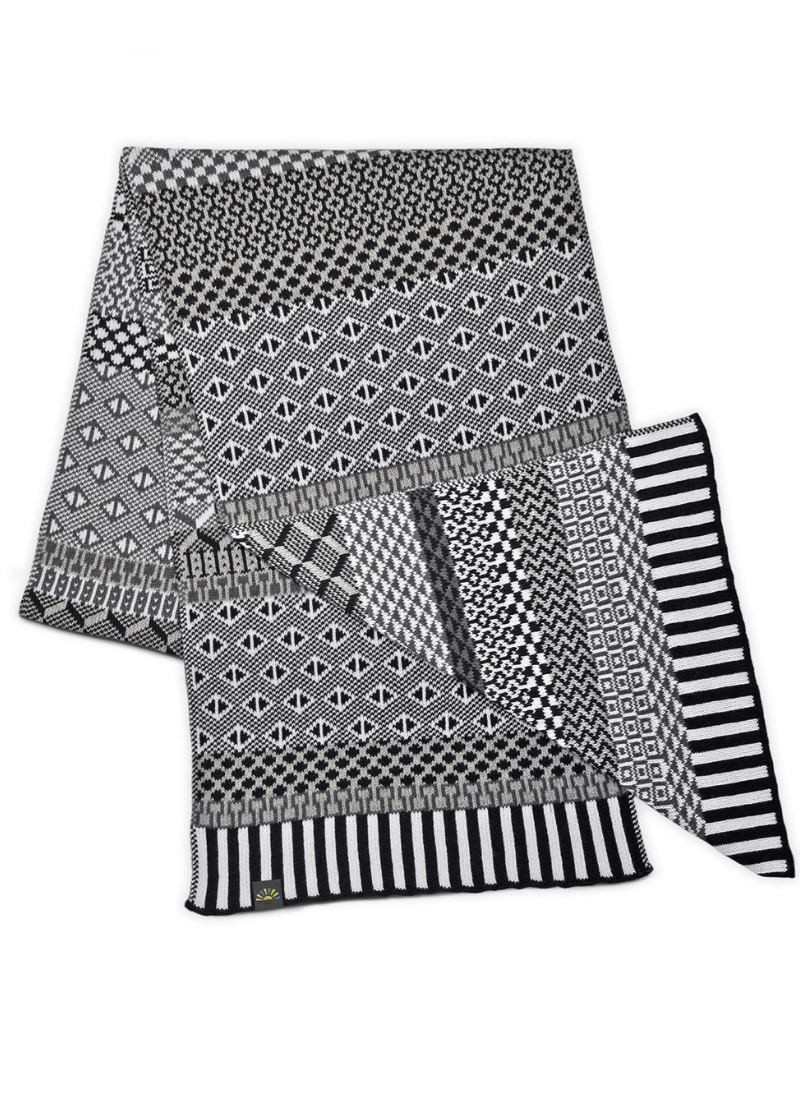Midnight Knitted Scarf Made in USA Solmate