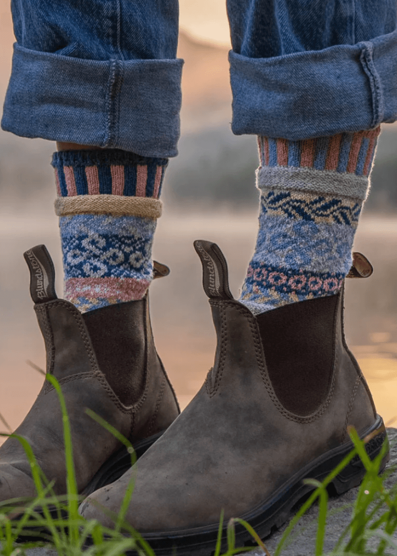 MIRAGE Knitted Crew Socks Made in USA