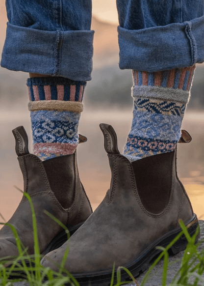 MIRAGE Knitted Crew Socks Made in USA
