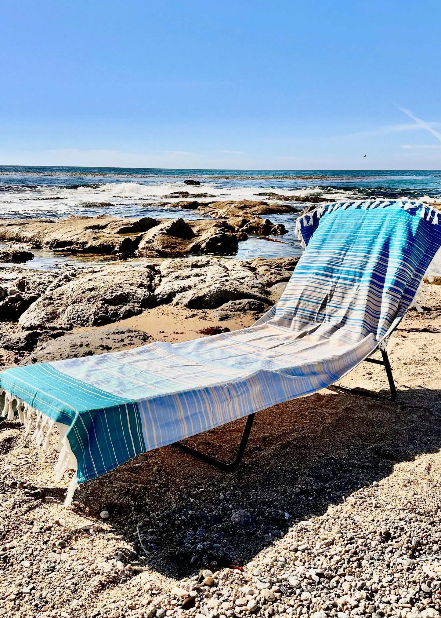 Striped 3 in 1 Turkish Cotton Beach Bag
