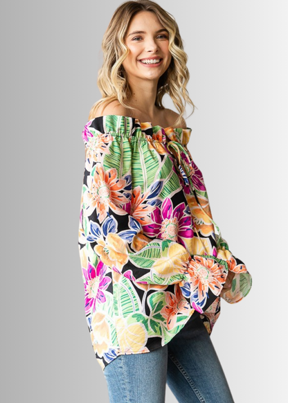 Off the Shoulder Floral Top