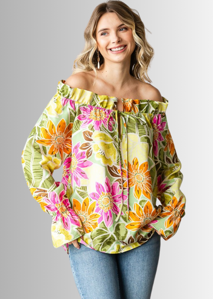 Off the Shoulder Floral Top