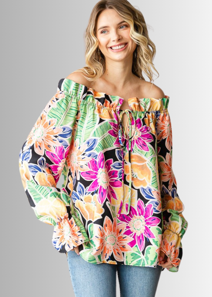 Off the Shoulder Floral Top