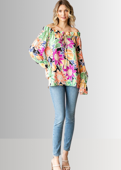 Off the Shoulder Floral Top