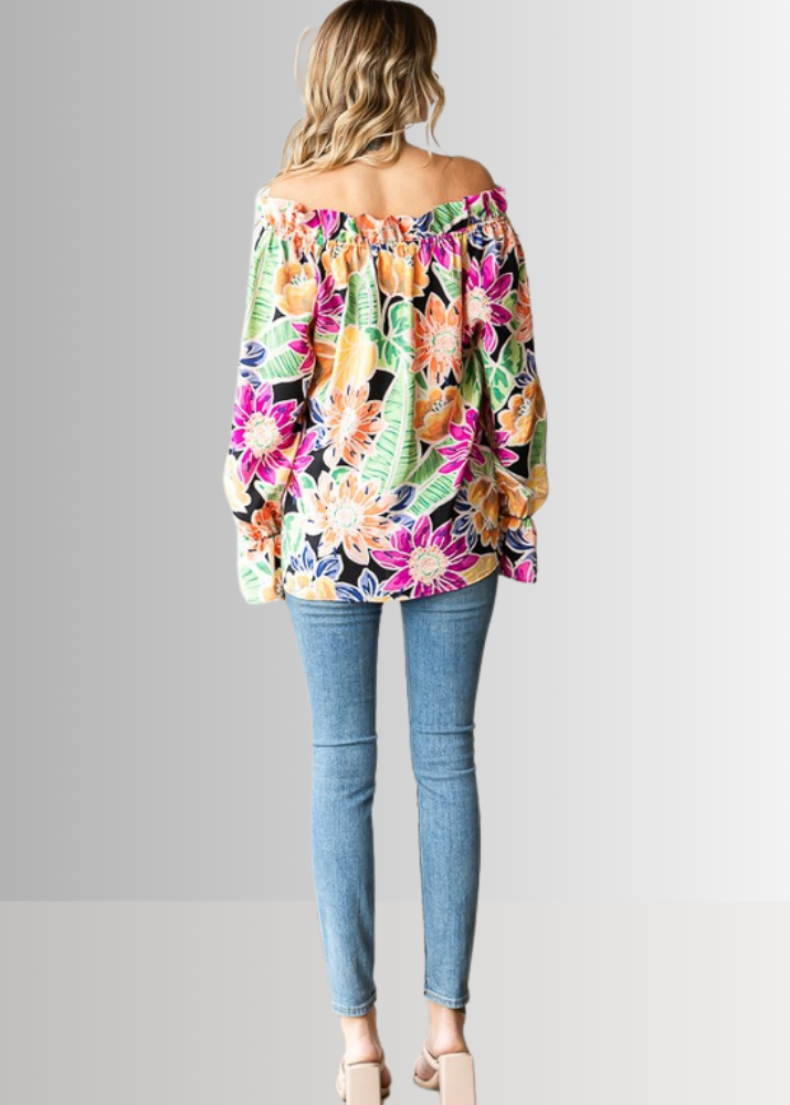 Off the Shoulder Floral Top