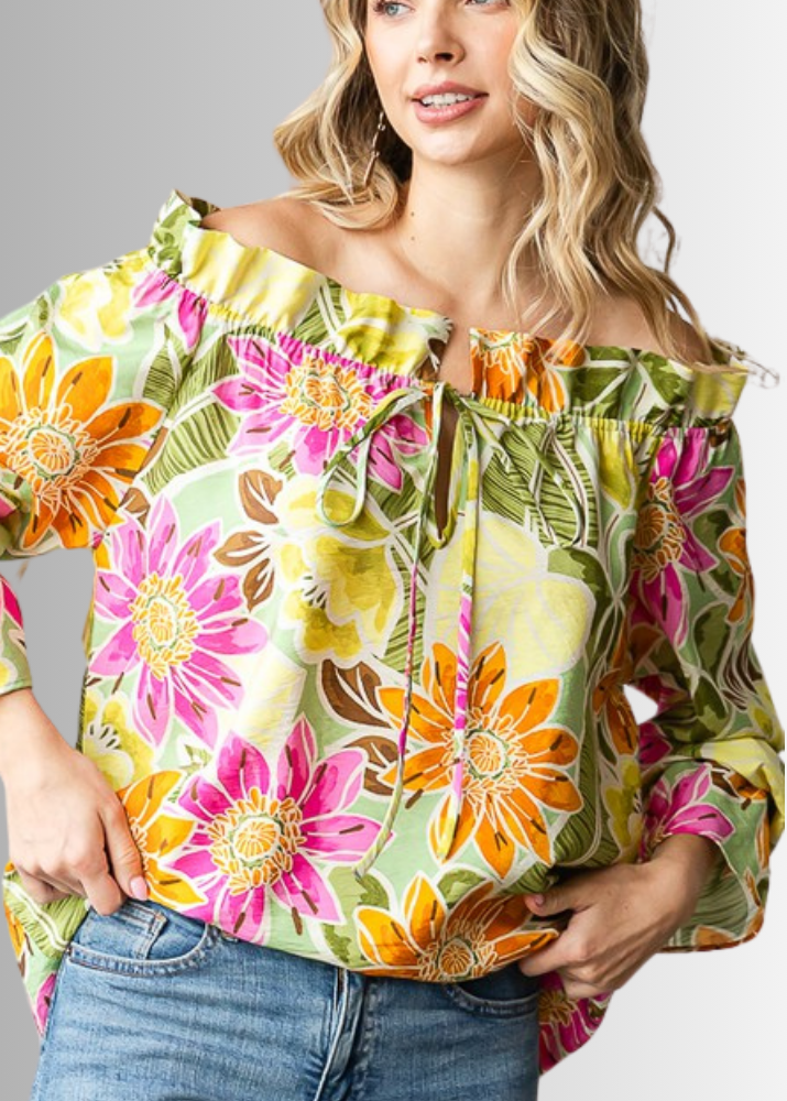 Off the Shoulder Floral Top