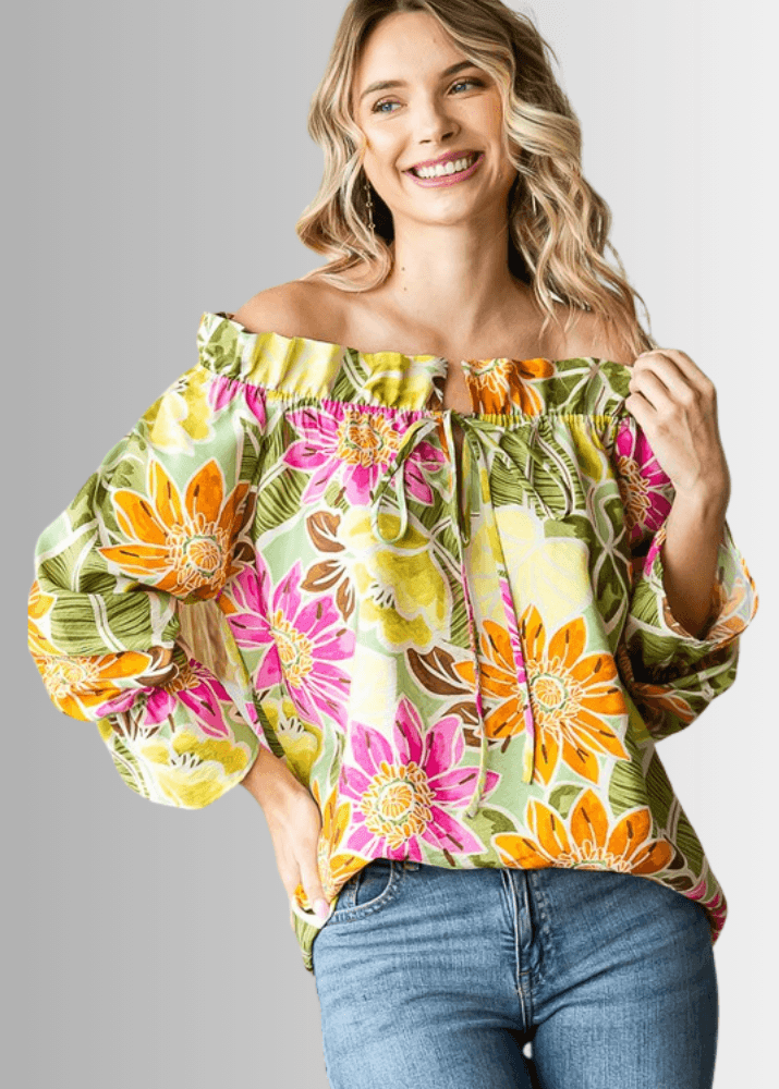 Off the Shoulder Floral Top