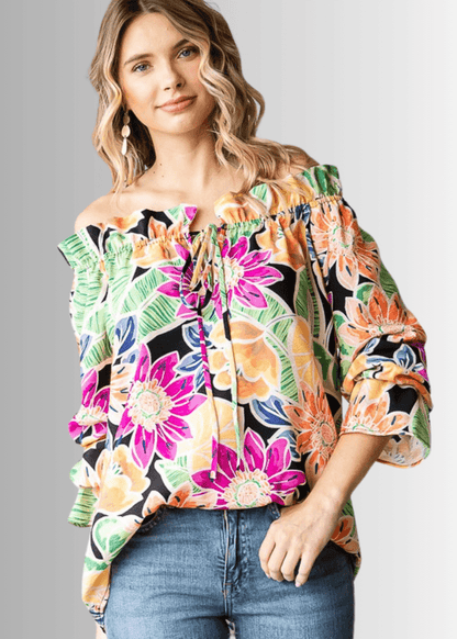 Off the Shoulder Floral Top