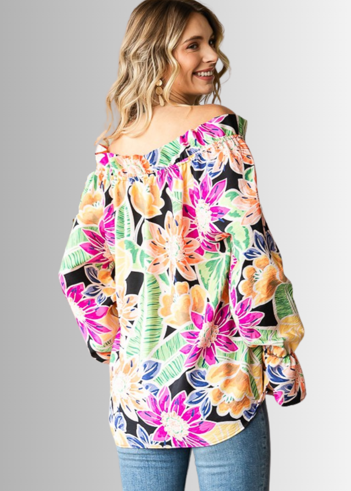 Off the Shoulder Floral Top
