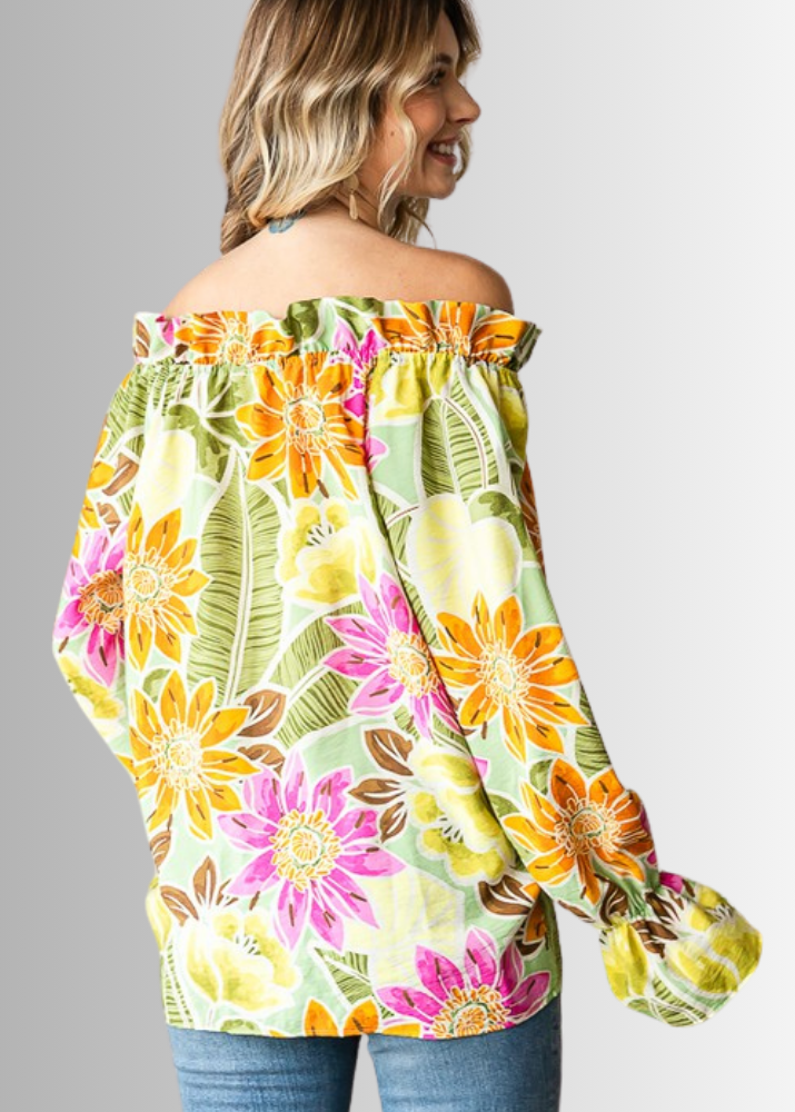 Off the Shoulder Floral Top