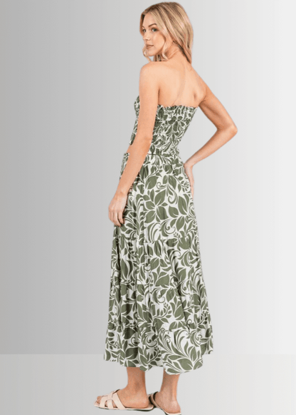 Olive Bora Bora Smocked Bandeau