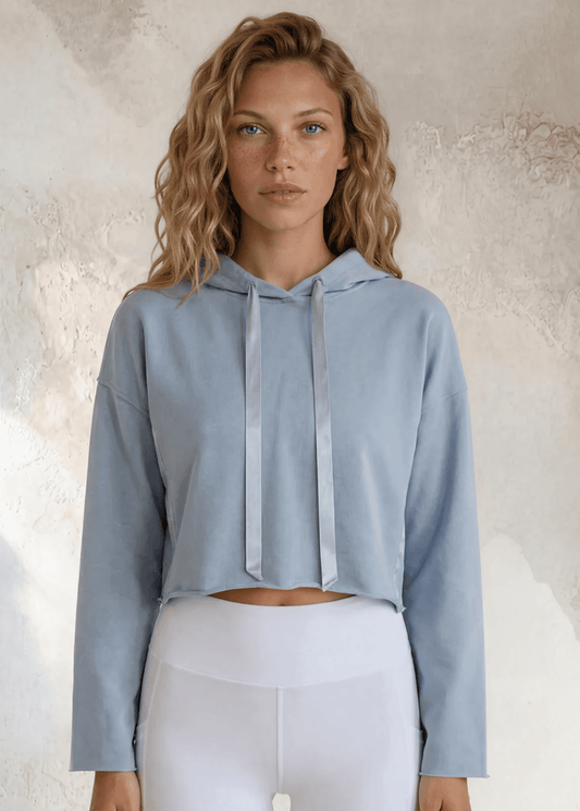 Bianca Cropped Hoodie Made in USA