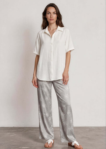 Presley Palm Tree Wide Leg Pants