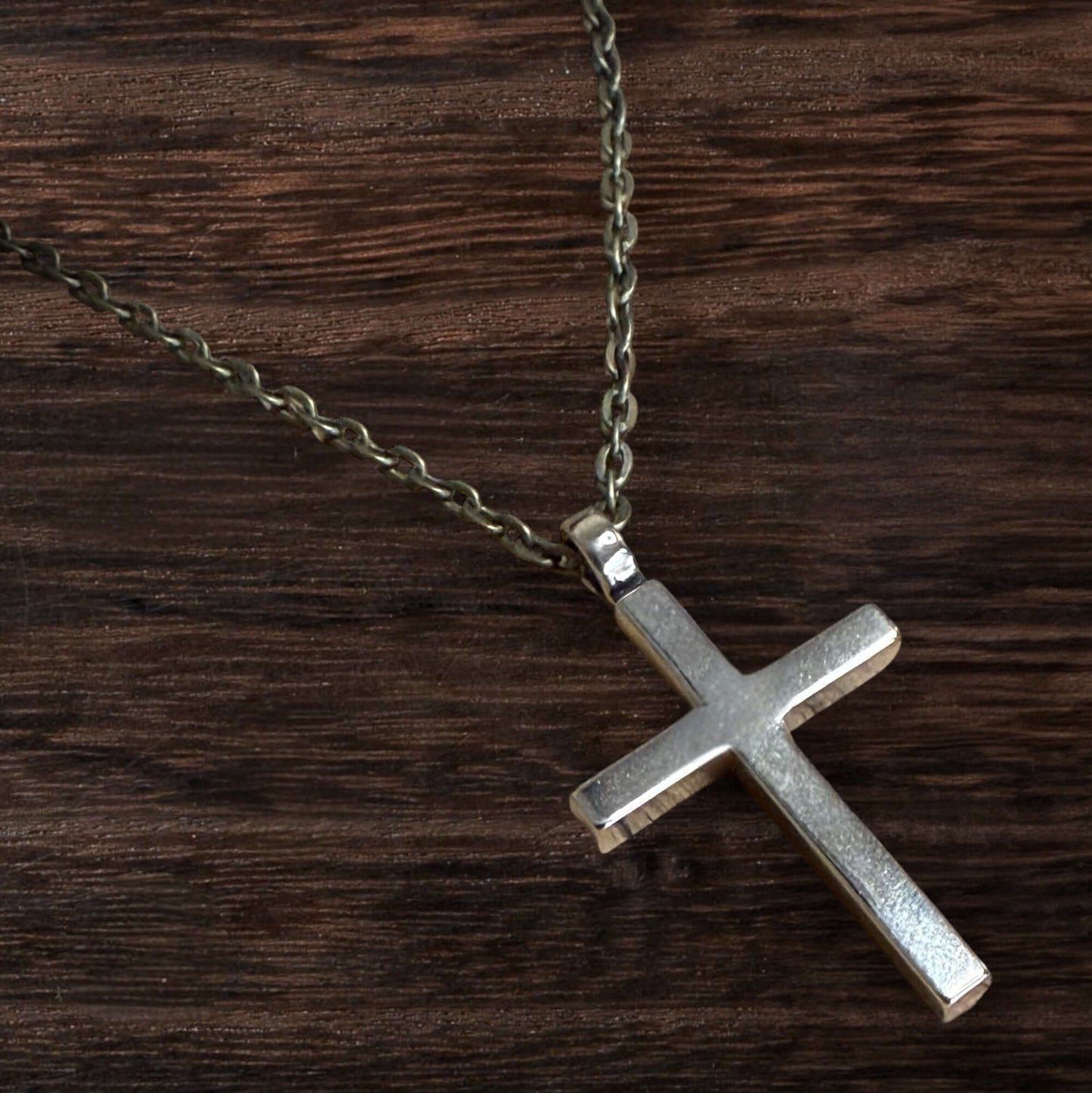 FAITH Classic Cross Necklace - Bronze