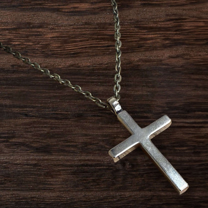 FAITH Classic Cross Necklace - Bronze