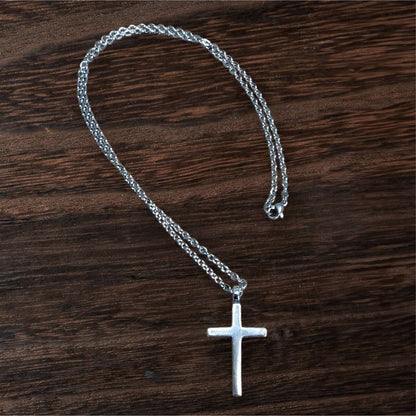 FAITH Classic Cross Necklace - Sterling Silver