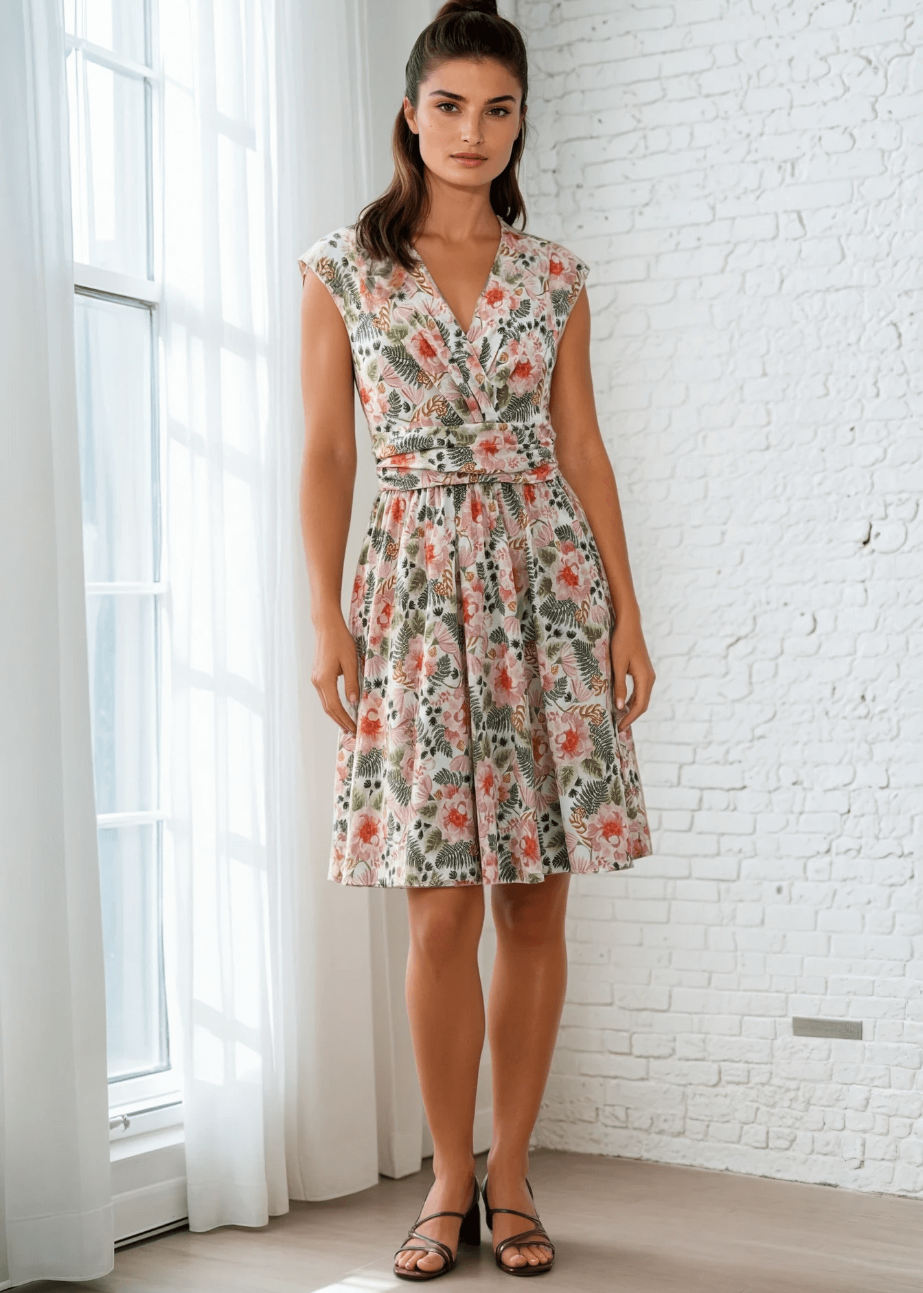 Pink Floral Greta Dress