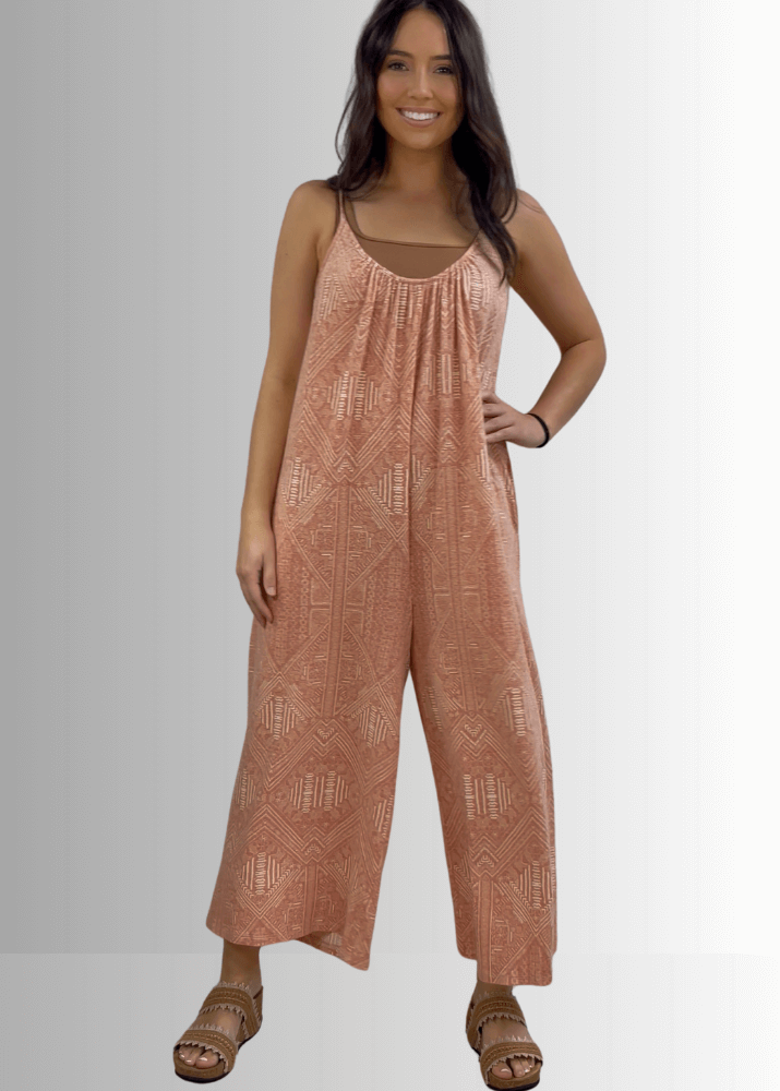 Alice Boho Style Aztec Print Romper - CLEARANCE FINAL SALE