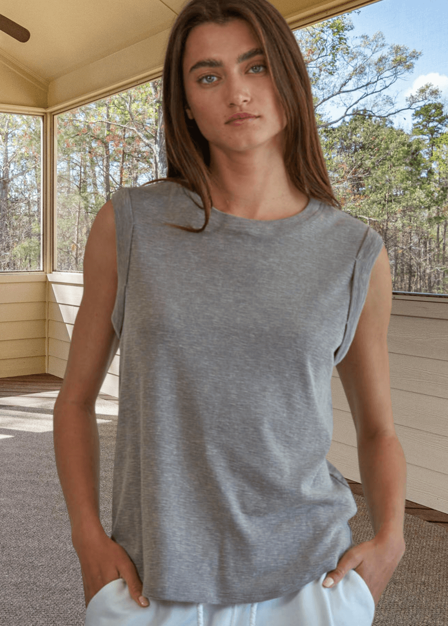 Keeper Top Muscle Tee (Taupe)