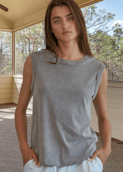 Keeper Top Muscle Tee (Taupe)