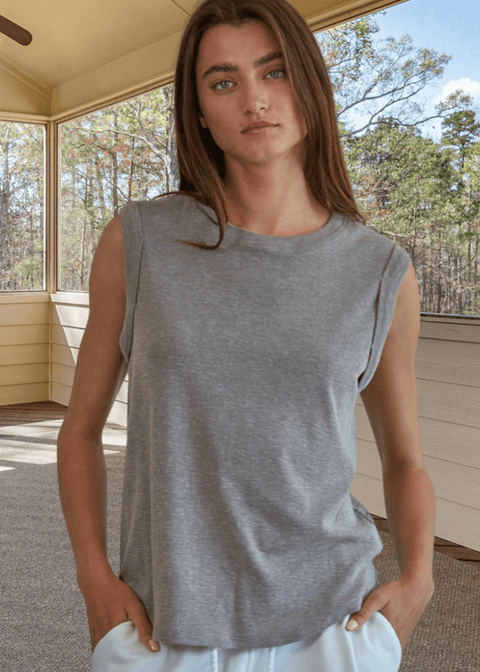 Keeper Top Muscle Tee (Taupe)