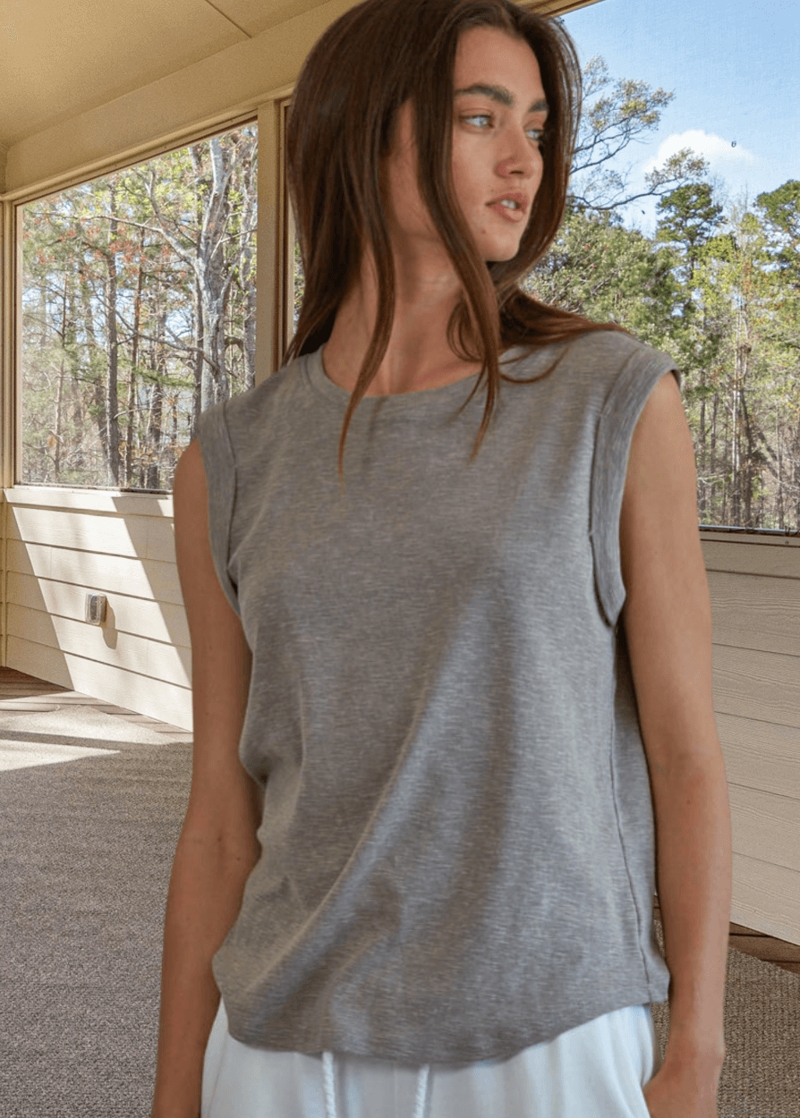 Keeper Top Muscle Tee (Taupe)