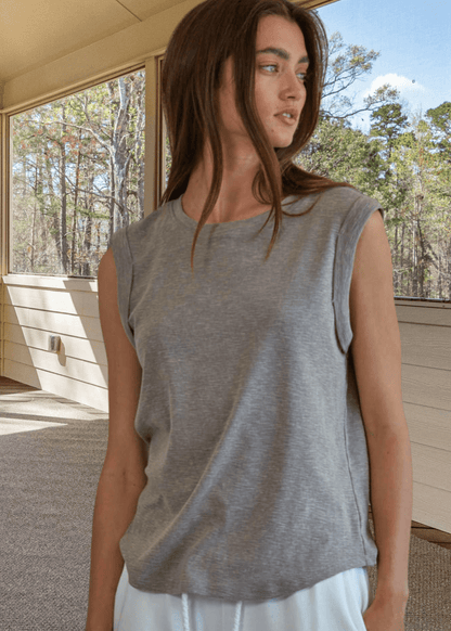 Keeper Top Muscle Tee (Taupe)