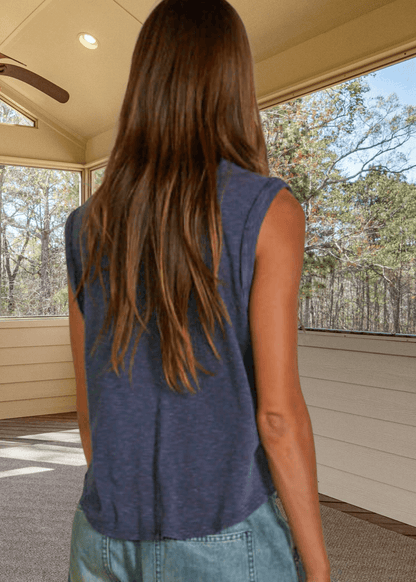 Keeper Top Muscle Tee (Navy)