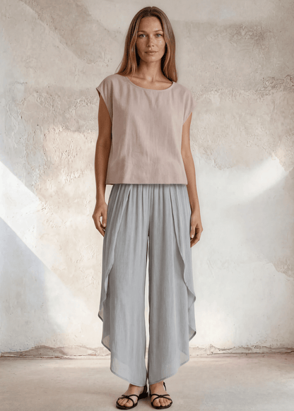 Bella Boxy Top in Rose Quartz