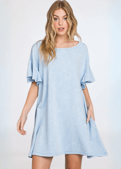 Cotton French Terry Dress Made in USA