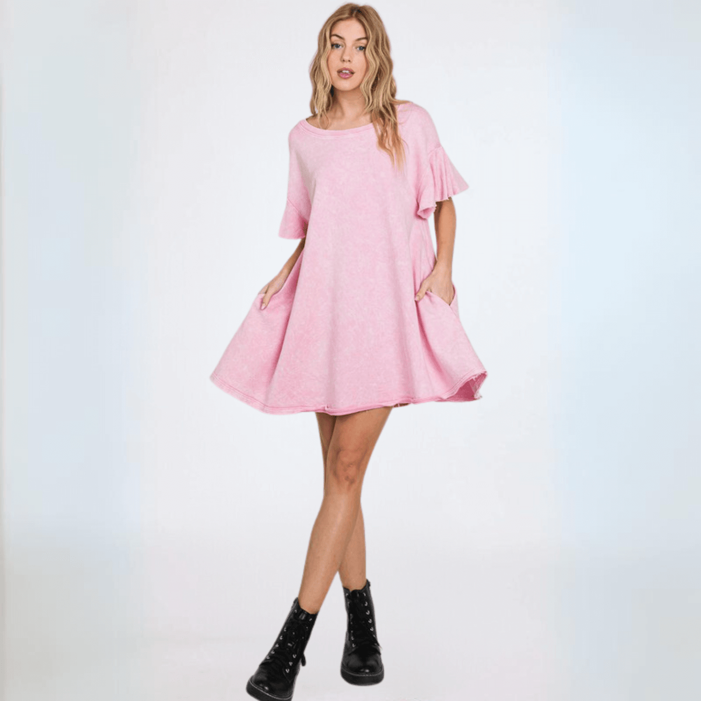 Cotton French Terry Dress Made in USA
