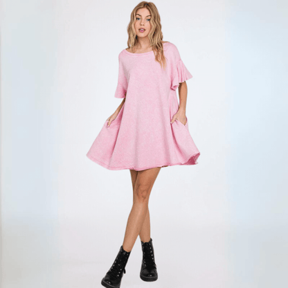 Cotton French Terry Dress Made in USA