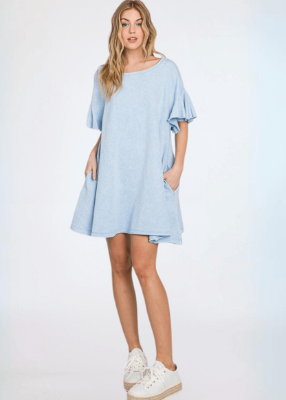 Cotton French Terry Dress Made in USA
