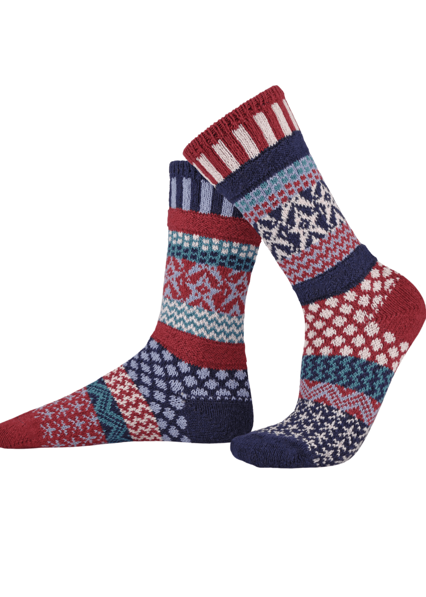 STARS AND STRIPES Knitted Crew Socks