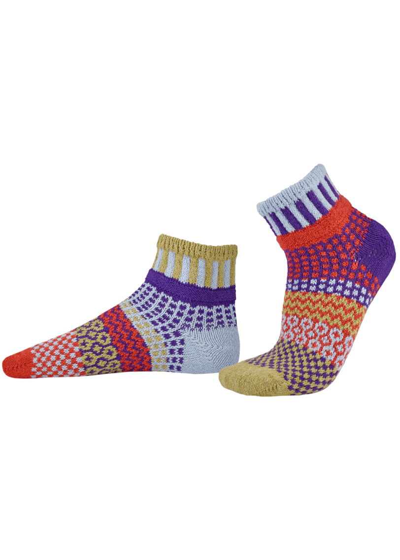 PISTACHIO Knitted Quarter Socks Solmate Socks