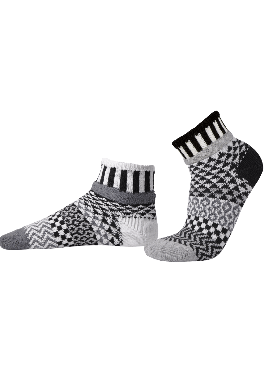 MIDNIGHT Knitted Quarter Socks Solmate Socks