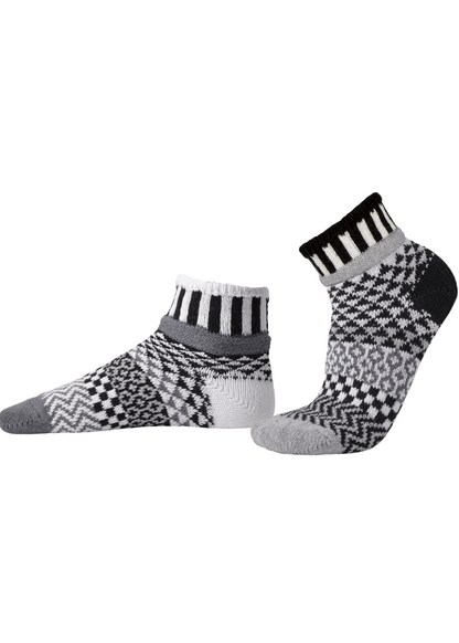 MIDNIGHT Knitted Quarter Socks Solmate Socks